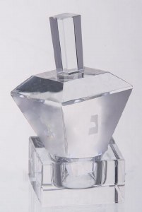 Crystal Dreidel Classic Style with Stand