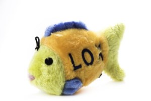 Plush Toy Squeaker Lox Fish
