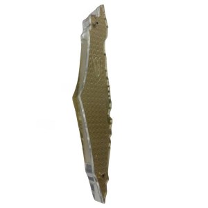 Lucite Mezuzah Case Israel Map Design Gold 12cm