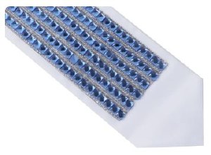 Satin Atara Crystal Square Shape Blue 3.75"