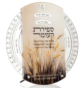 Lucite Tabletop Sefiras Haomer Wheel Painted Design