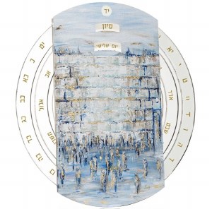 Lucite Calendar Wheel Painted Kosel Design 8"