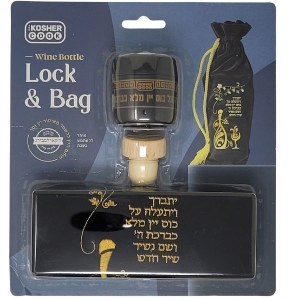 Wine Bottle Lock and Bag Set