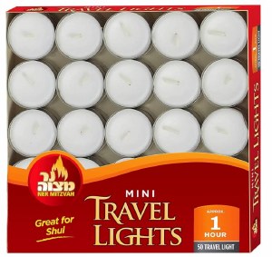 Mini Travel Tealights Paraffin Wax 50 Pack