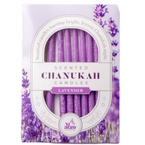 Scented Chanukah Candles Lavender Scent Purple 45 Count