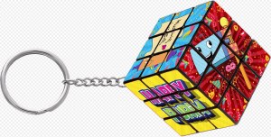 Keychain Purim Magic Cube Toy 1"
