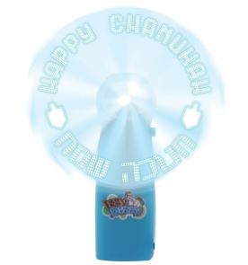 LED Handheld Fan Chanukah Theme Assorted Colors 1 Piece