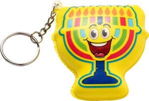 Squishy Keychain Chanukah Theme Assorted Designs 1 Piece