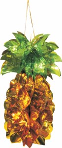 Large Pineapple 15" Foil Hanging Sukkah Decoration #42