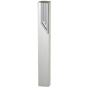 Aluminum Mezuzah Case Rectangle Large Silver Shin Silver 12cm