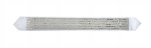 Atarah Set with Woven Silver Colored Stones 3.5"