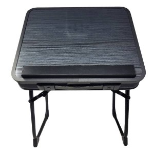 Metal Table Top Folding Shtender Lines Design Gray 14"