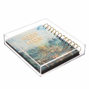 Lucite Traditional Haggadah Hand Painted Artwork in Lucite Case [Spiralbound]