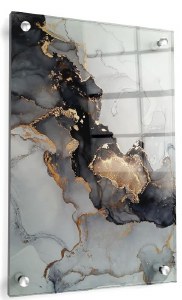 Lucite Agate Art Wall Hanging Artwork 24" x 36"