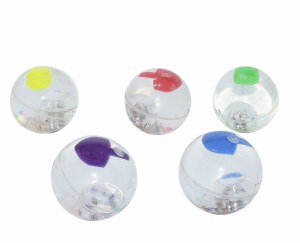 Dreidel Bouncing Ball Assorted Colors - One Piece