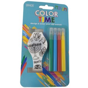 Color Time LED Watch Chanuka Theme