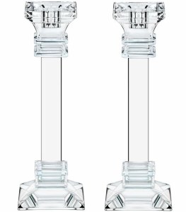 Crystal Candlesticks Taper Design 11.8"