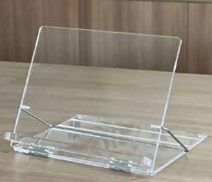 Lucite Tabletop Shtender Exquisite Collapsible Design Single Layer