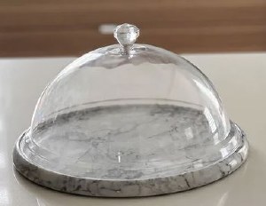 Marble Cake Dome Gray