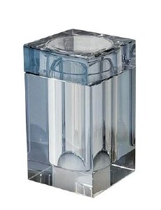 Crystal Matches Holder Fragrant Diffuser Rectangle Shape Blue 4.7"