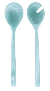 Resin Salad Servers 2 Piece Set Green