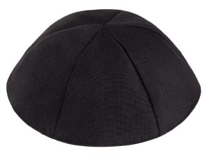 iKippah 6 Part Terylene Black Size 7