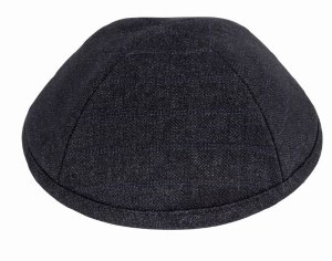 iKippah Dark Gray Interlaced Suiting Size 5