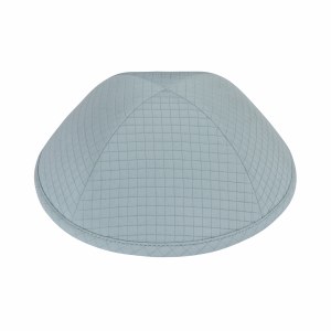 iKippah Dusty Blue Grid Size 16cm