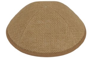 iKippah Camel Burlap Size 20cm