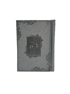 Weekday Siddur Kaftor Veferach Pocket Size Faux Leather Gray Blossoms Design Sefard