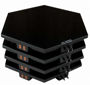 SHABBOS-HOT® Modular Expandable Glass Warming Tray 4 Piece Black