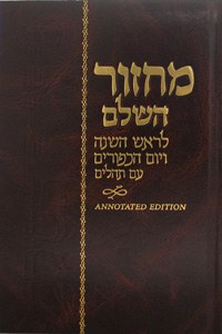 Machzor Rosh Hashanah and Yom Kippur Annotated Hebrew with English Instructions Nusach Ari [Hardcover]