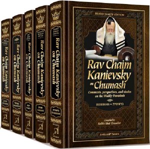 Rav Chaim Kanievsky on Chumash 5 Volume Slipcased Set [Hardcover]