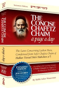 The Concise Chafetz Chaim A Page A Day [Hardcover]
