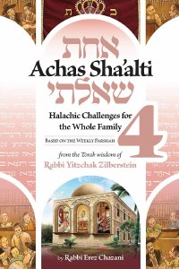 Achas Sha'alti Volume 4 Halachic Challenges for the Whole Family [Hardcover]