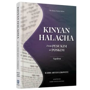 Kinyan Halacha From Pesukim to Poskim Vayikra [Hardcover]