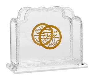 Acrylic Zemiros Bencher Holder Royal Design Gold 6.5&quot; x 5&quot;