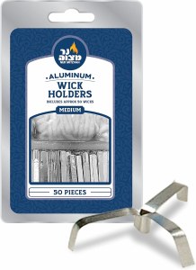 Aluminum Holder and Wick Holders - 50 Pack