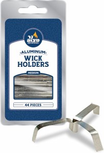 Medium Aluminum Wick Holders - 44 Pack
