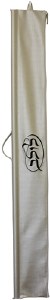 Lulav Holder Vinyl Beige with Black Embroidery Circle Style