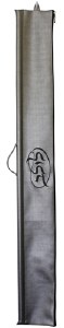 Lulav Holder Vinyl Silver with Grey Embroidery Circle Style
