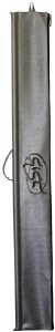 Lulav Holder Vinyl Silver with Mustard Yellow Embroidery Circle Style