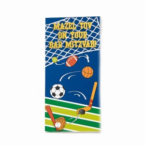 Bar Mitzvah Wallet Card Sports