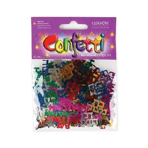 Bat Mitzvah Multi Colored Confetti