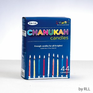 Chanukah Candles Multicolored