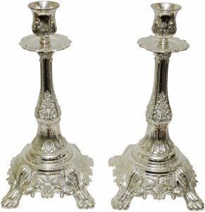 Silver Plated Candle Sticks #CS18011B