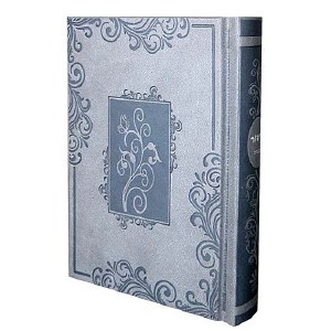 Complete Siddur - Small Sefard Grey Blossoms in Window Frame [Hardcover]