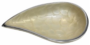 Decorative Dish Mother of Pearl Drop Shape
