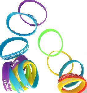 Bracelets Silicone with Mazel Tov Written 18 pack