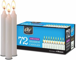 Deluxe Shabbos Candles 4 Hour - 72 Pack